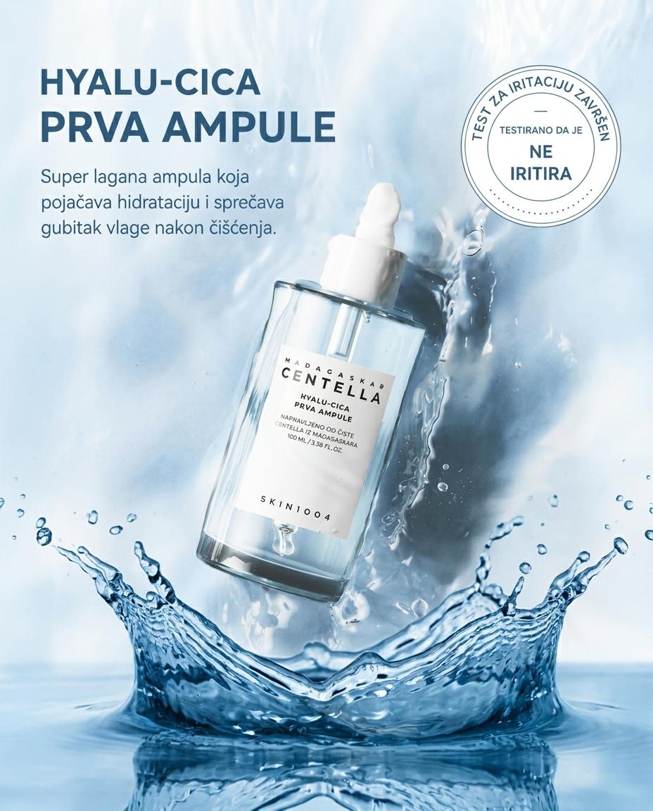 Skin1004 Madagascar Centella Hyalu-cica Ampula za lice 100 ml